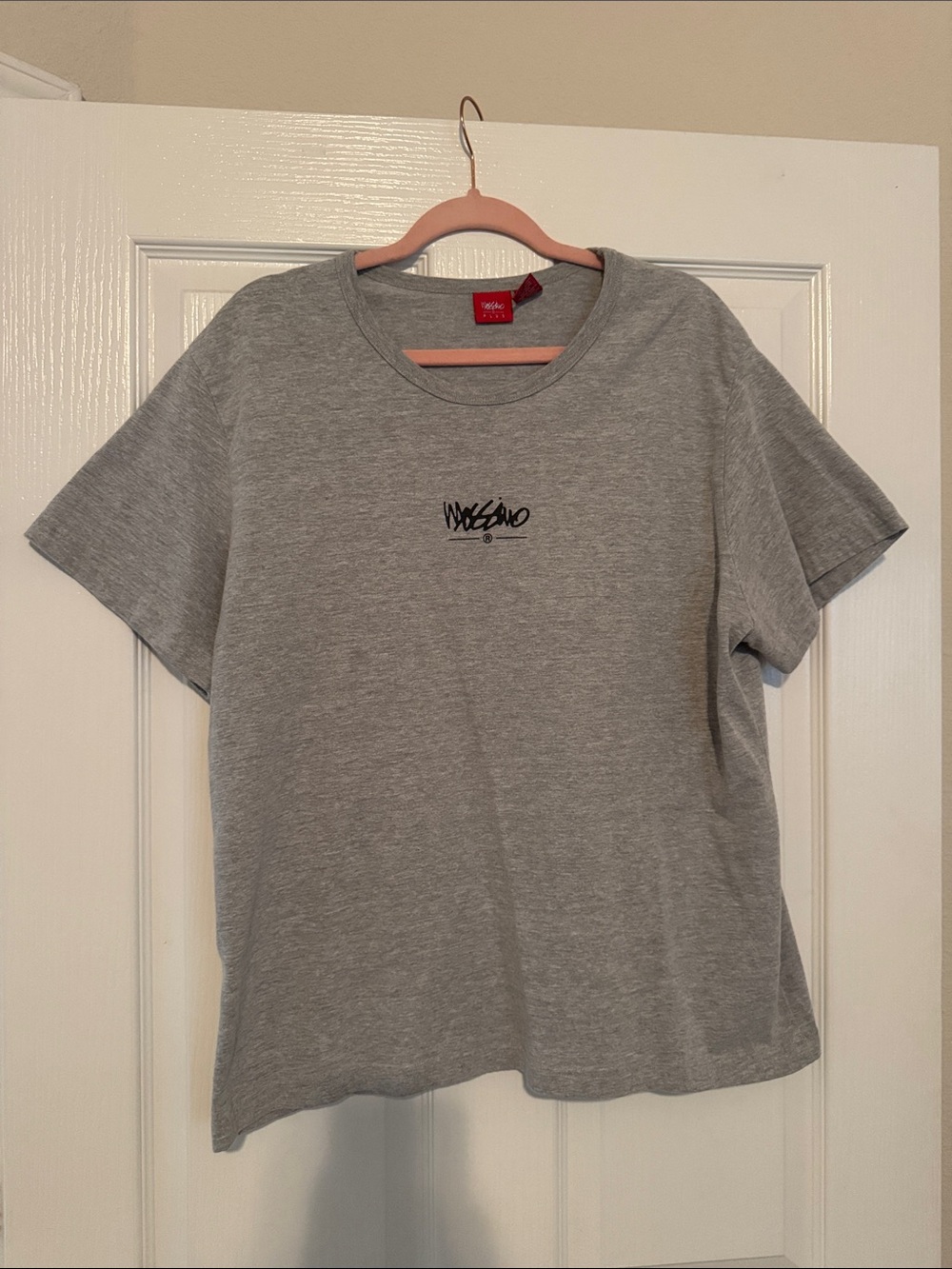 Vintage Mossimo Heather Gray Short Sleeve Logo Tee